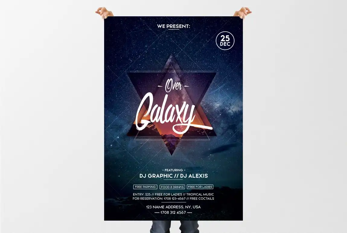 Over Galaxy Event Flyer 2
