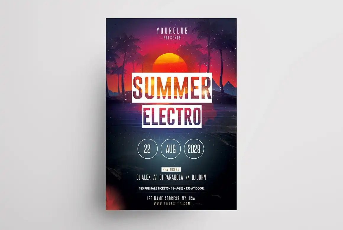 Summer Electro Event Flyer 2