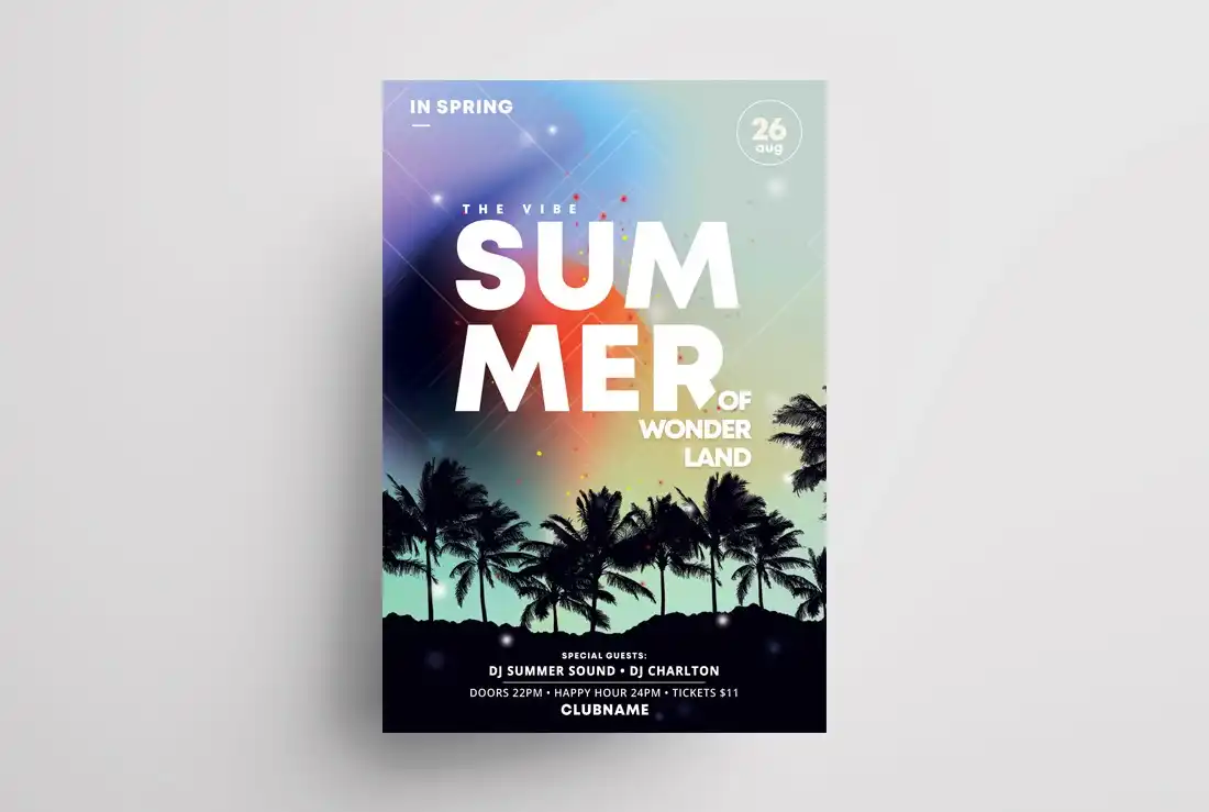 Summer Event Flyer Template 2