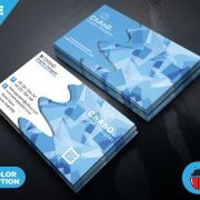 3D Business Card Design Template PSD
