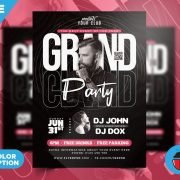 Grand Party Event Flyer PSD Templates
