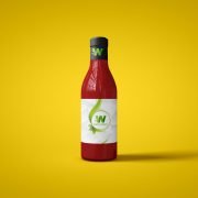 Sauce And Ketchup Bottle Mockup PSD