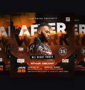 After Week Night Party Flyer