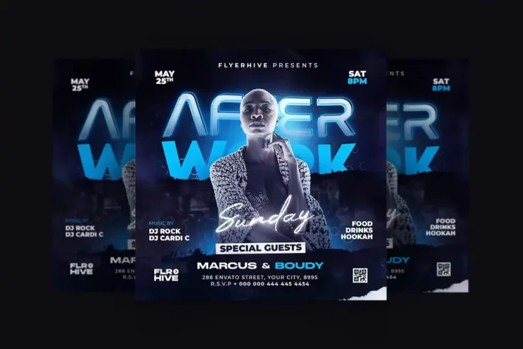 After Week Party Flyer Template