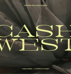 Cash West Display Font