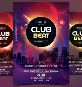 Club Beat Flyer PSD