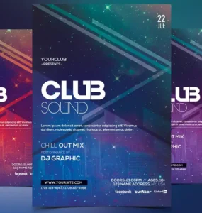 Club Sound Flyer PSD