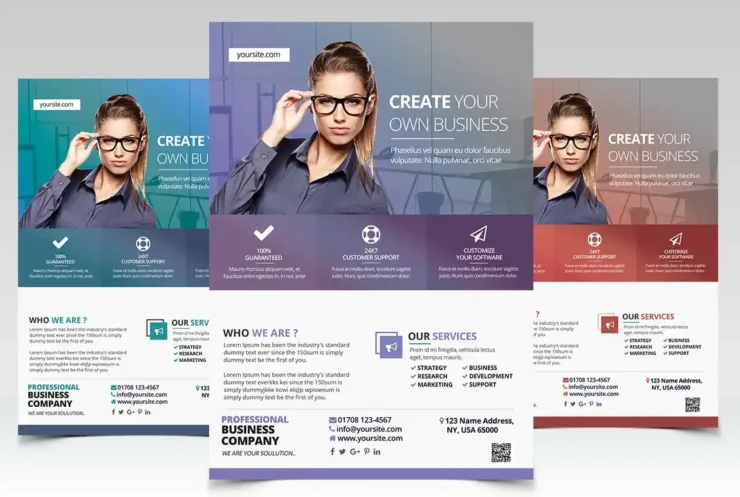 Create Business PSD Flyer Design