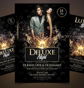 Deluxe Night Luxury PSD Flyer