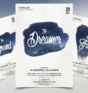 Dreamer Minimal Flyer Template