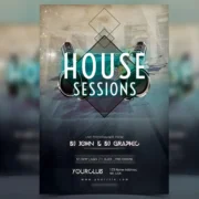 House Sessions Flyer Template
