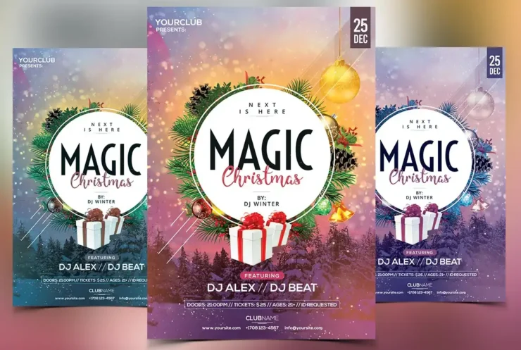 Magic Christmas Flyer Template