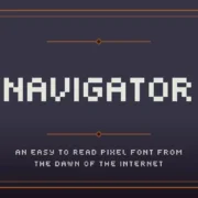 Navigator Pixel Art Font