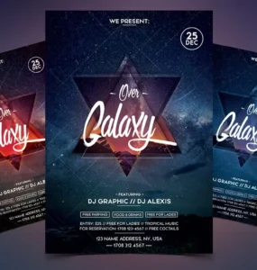 Over Galaxy Event Flyer