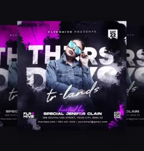 Party Flyer Template PSD