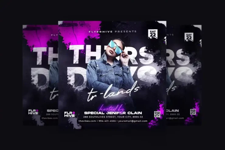 Party Flyer Template PSD