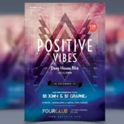 Positive Vibes Flyer Template