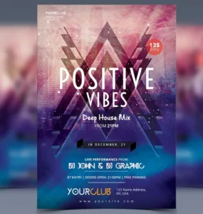 Positive Vibes Flyer Template