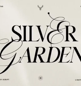Silver Garden Font Free Download