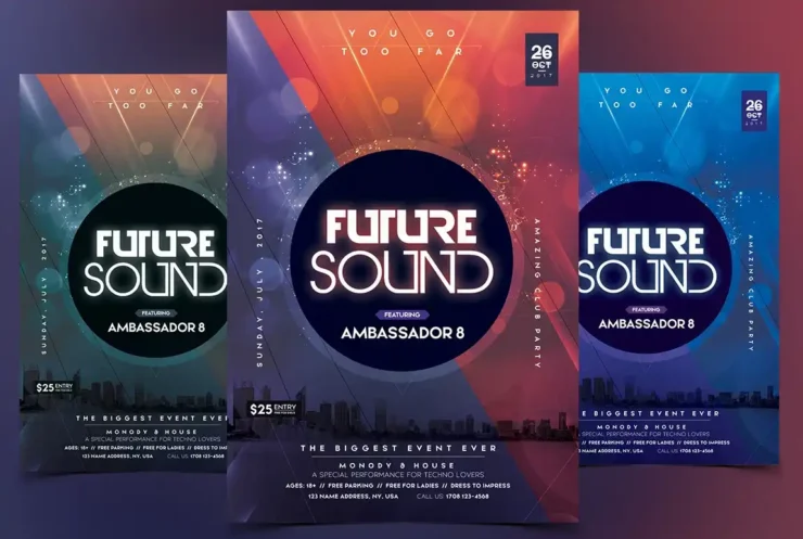 Sound Flyer PSD Design