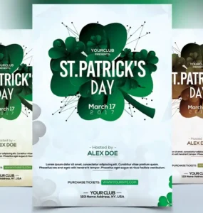 St Patrick's Day Flyer Template