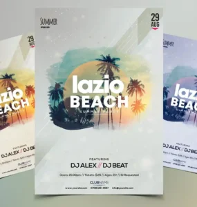 Summer Beach PSD Flyer