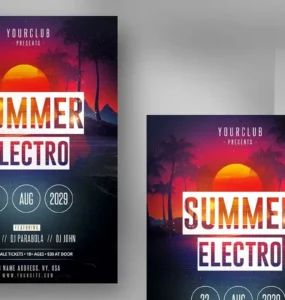 Summer Electro Event Flyer