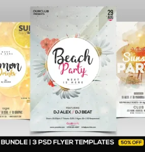 Summer Flyer PSD Templates