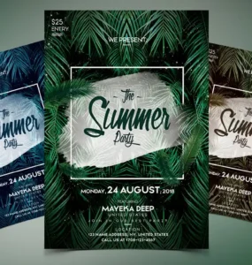 Summer Party PSD Flyer