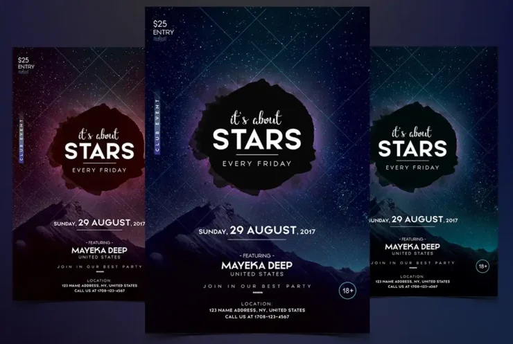 The Stars Flyer PSD Template