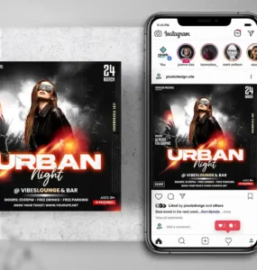 Urban Night Party Instagram Flyer