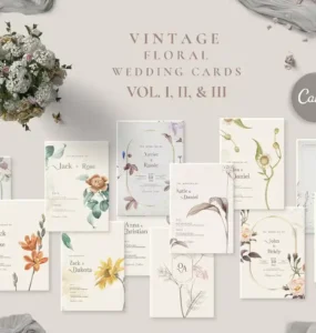 Vintage Wedding Cards Collection