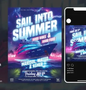 Yacht Summer Party Flyer