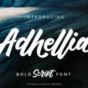 Adhellia Bold Script Font