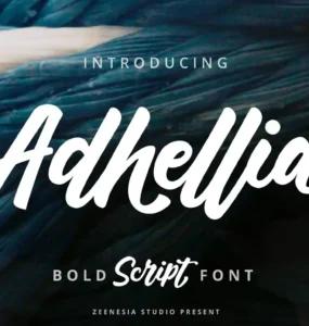 Adhellia Bold Script Font