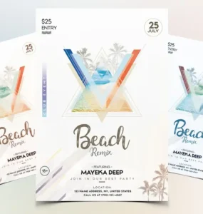Beach Party PSD Flyer