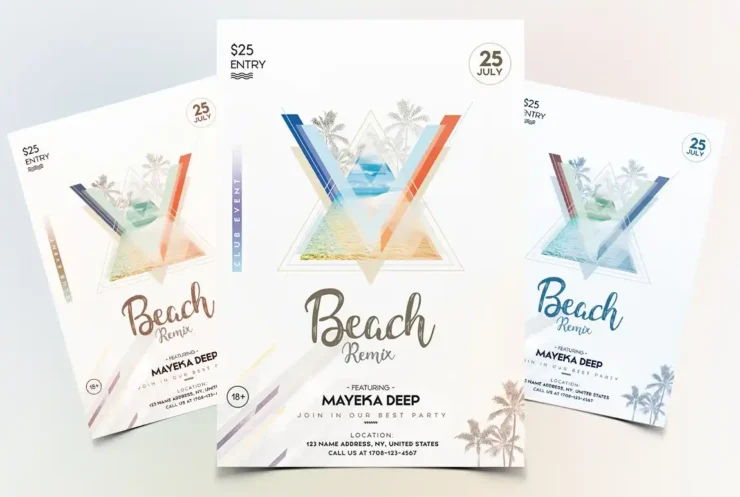 Beach Party PSD Flyer