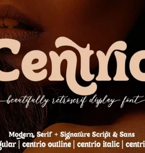 Centrio Typeface Font