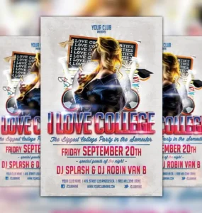 College Party Flyer Template