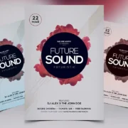 Futuristic Sound PSD Flyer