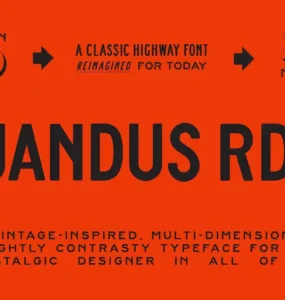 Jandus Road Display Font