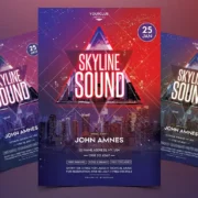 Skyline Sound Flyer Template