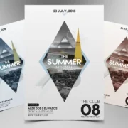 Summer Minimal PSD Flyer Template