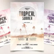 Tropical Summer Flyer PSD