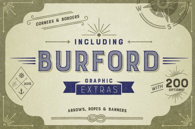 Burford Pro Pack Font