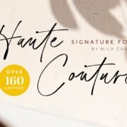 Haute Couture Handwritten Script Font
