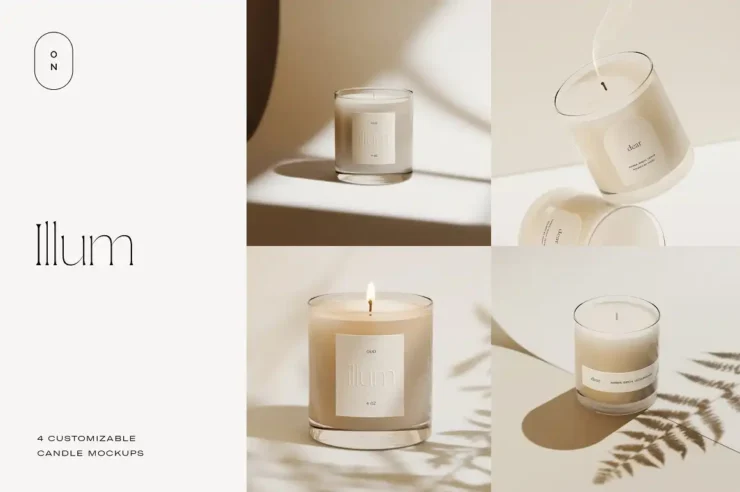 Candle Mockups Label Mockups