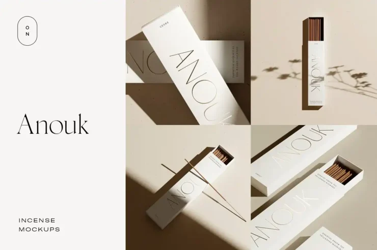 Incense Packaging Mockups Anouk