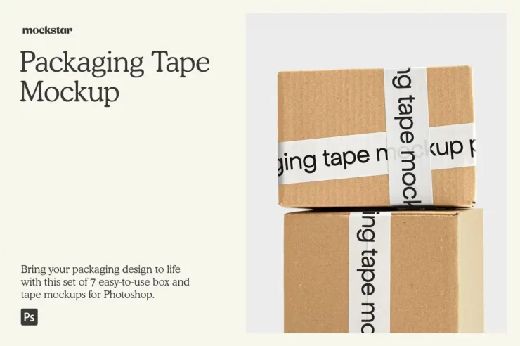 Packaging Tape Mockup Collection