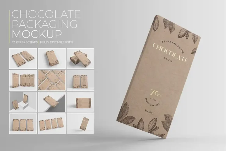 Chocolate Packaging Mockup